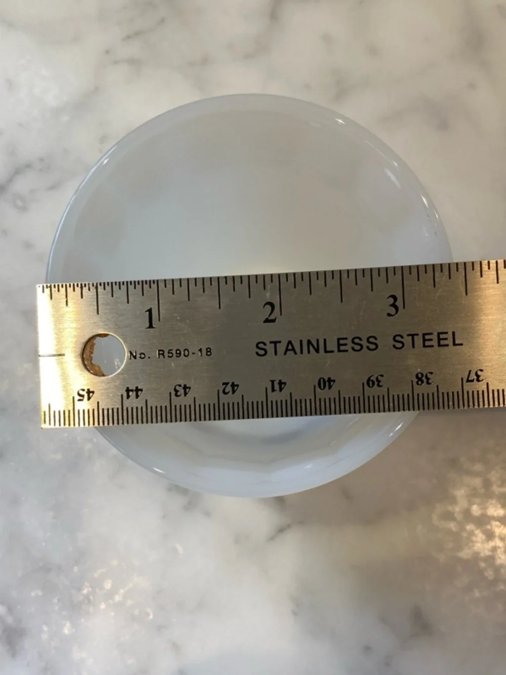 Set of Vintage Dynaware Pyr-O-Rey White Milk Glass Bowls w/Brown Floral Design - Picture 7 of 8